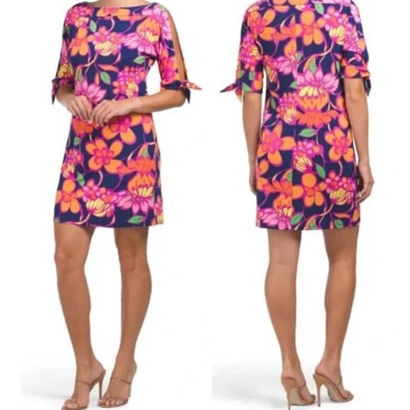 Trina Turk Retro Floral Garden Vinet Dress - Picture 1 of 16
